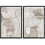 Ensemble de 2 peintures encadrées sur toile-76014499-76014501
