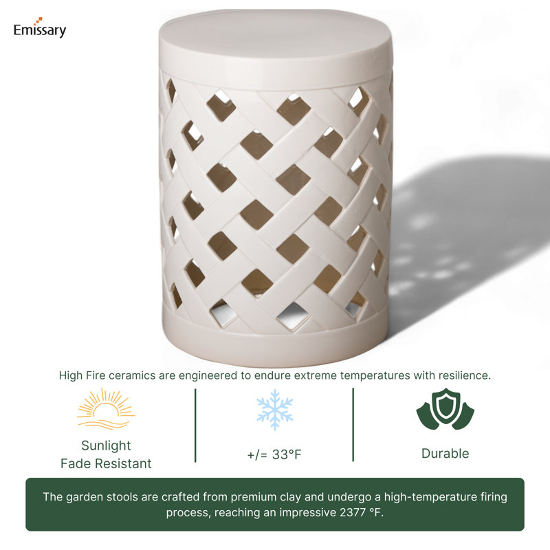 Ceramic Accent Stool