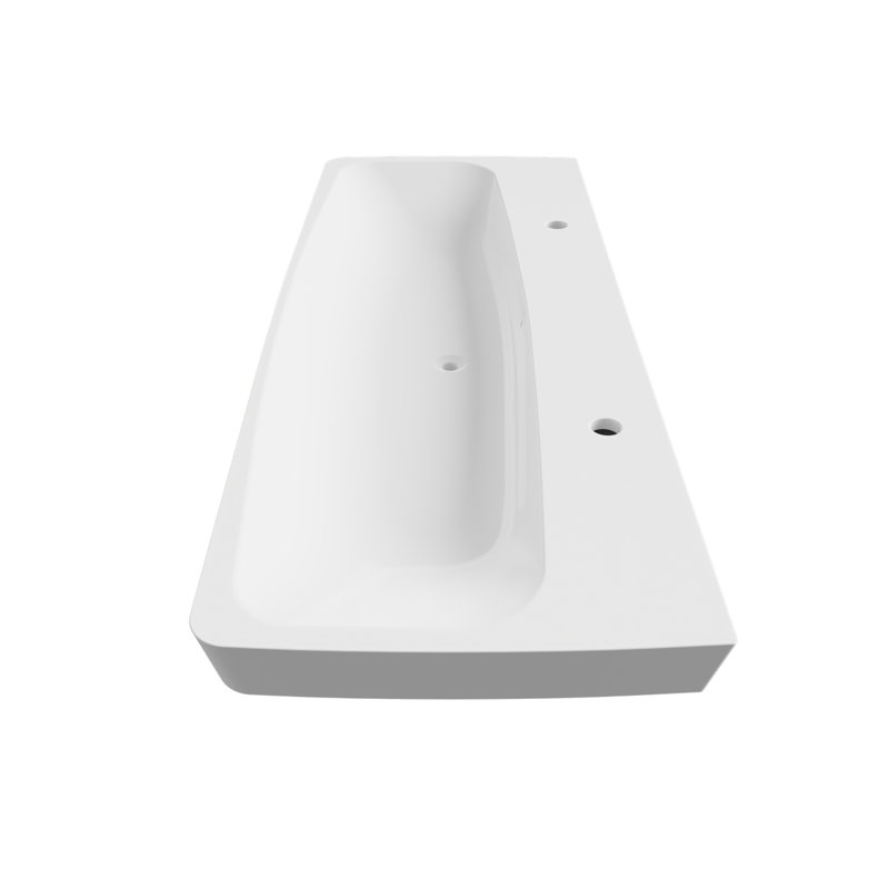Cheviot Products 47.5'' White Fireclay Rectangular Bathroom Sink with Overflow