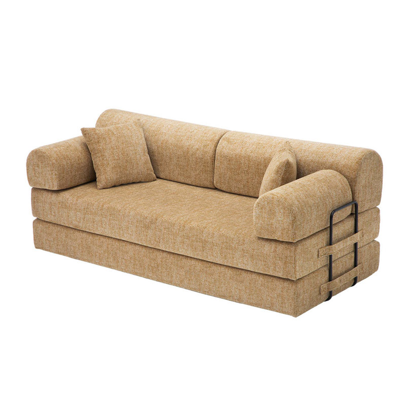 Canapé-lit Boneless convertible 4-en-1, Ocre