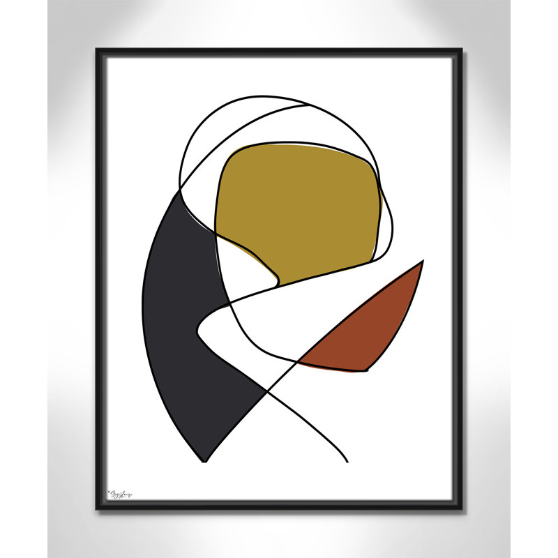 Abstract Tribeca 3, 29.5" H x 23.5" W x 2" D, Black