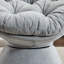 Fauteuil d'appoint pivotant surdimensionné avec rotation à 360 degrés et coussin moelleux pour un confort et un style ultimes dans le salon ou la chambre à coucher-1491871837
