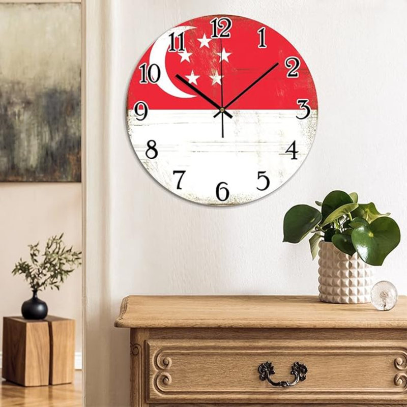 Horloge murale décorative en PVC PVC de singapour