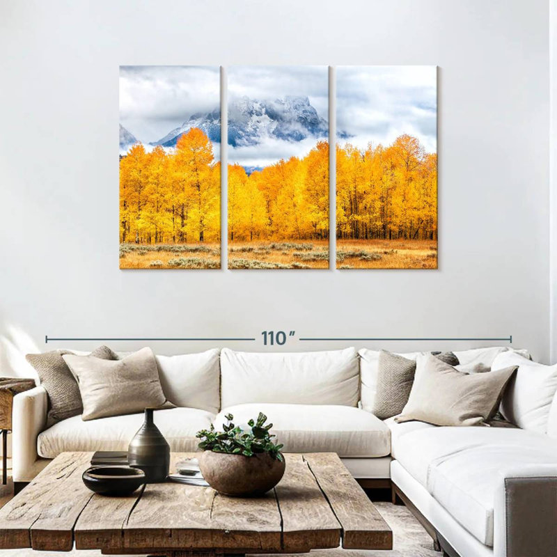 Alvord Golden Teton Autumn, H 48 po x l 74 po