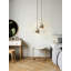 Luminaire suspendu moderne en cristal avec DEL à intensité variable et télécommande, longueur de suspension réglable pour îlot de cuisine, chambre à coucher, salle à manger et plafond de salon-23211009-23211010