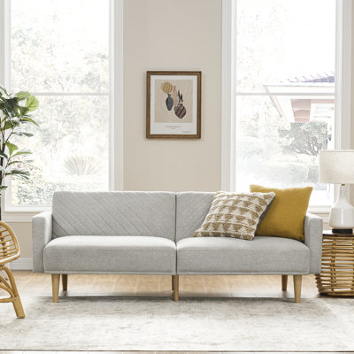 76.8'' Velvet Convertible Sofa