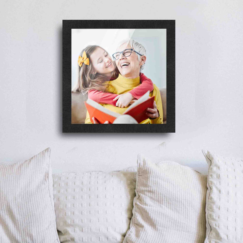 Cadre photo en bois massif Chalita, L 14 po x H 14 po