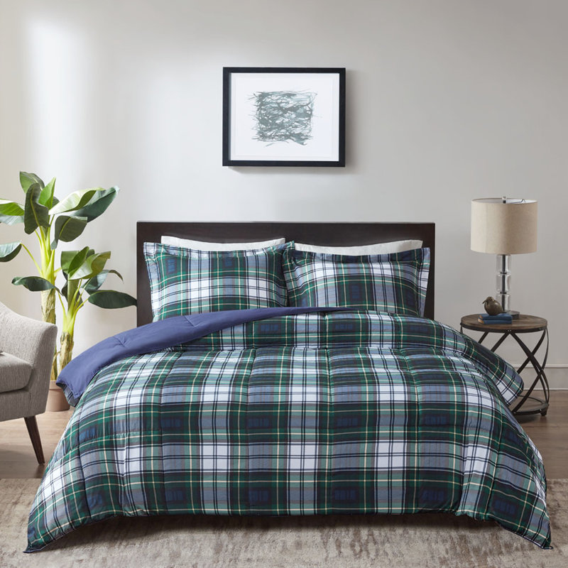 Édredon - Absorption de duvet bleu marine à 3 m de remplacement pour toutes les saisons en microfibre douce bleue