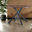 Tables de salle à manger (table seulement, sans chaises, avec plateau et pieds), table ronde moderne en MDF épais pour les petits repas à domicile