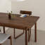 Table de salle à manger moderne en bois massif nordique