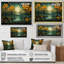 «Yellow Green Plants Enchanted Forest IV», reproduction d'art sur toile-856753592-856753599