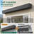 Motorized Retractable Patio Awning with Acrylic Fabric & Aluminum Frame-123027370