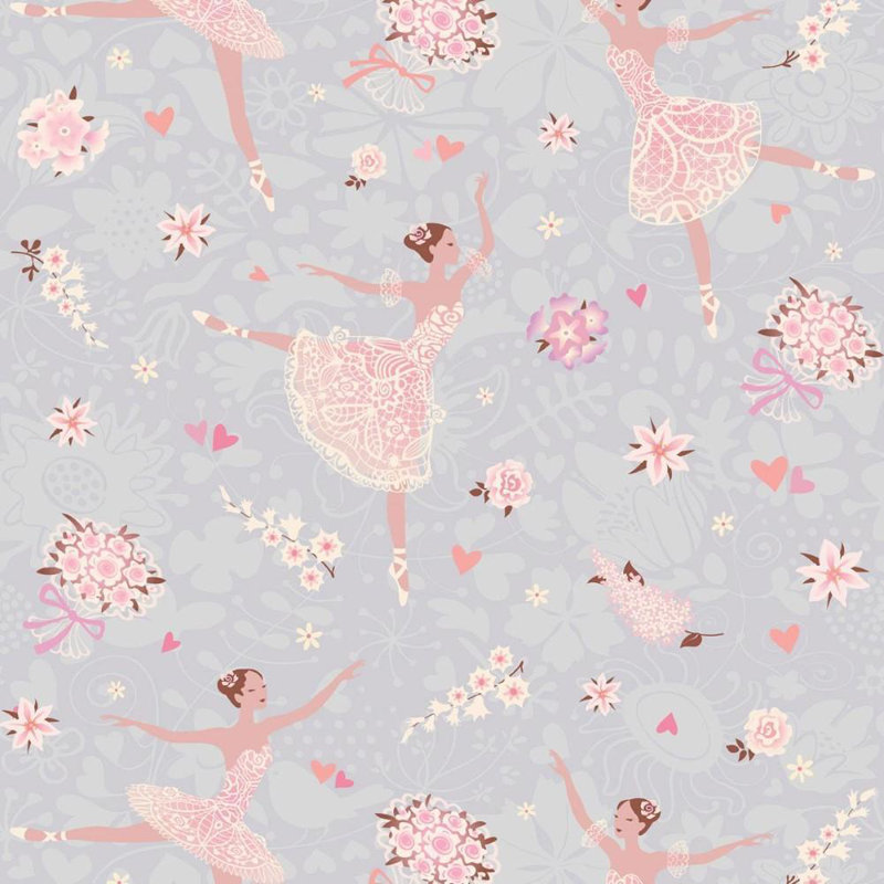Childlike Bailerine Peel & Stick Wallpaper N011101