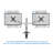 Bracket 2 Screen Desk Mount