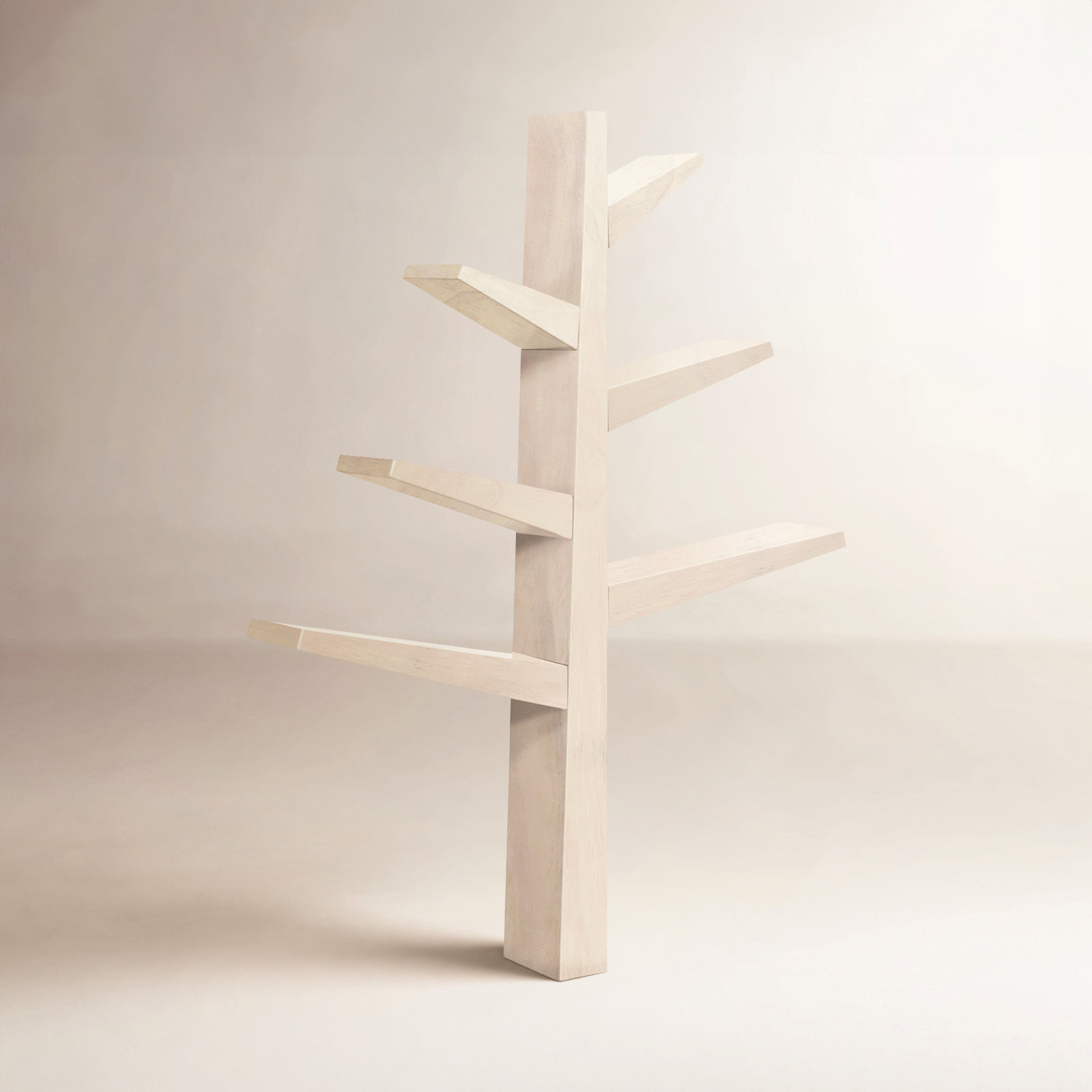 Spruce Tree Bookcase, Washed Natural