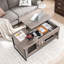 Table basse traîneau extensible avec rangement Geryon