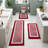 4 Piece Soft Absorbent Microfiber Bath Rug Set with Non-Slip Backing (Set of 4)-387860057