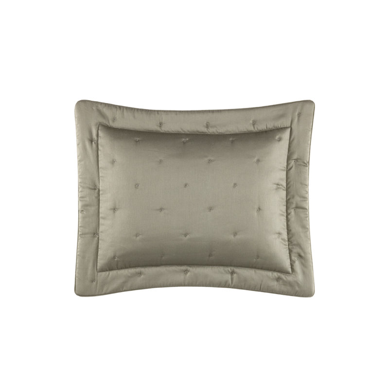 Triomphe Sateen Sham, Kaki, Boudoir