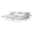 Nara 2PC Media Lounger-Crypton Nomad Snow