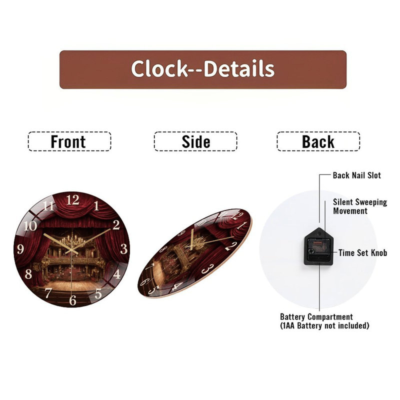 Horloge murale horloge murale 12 po