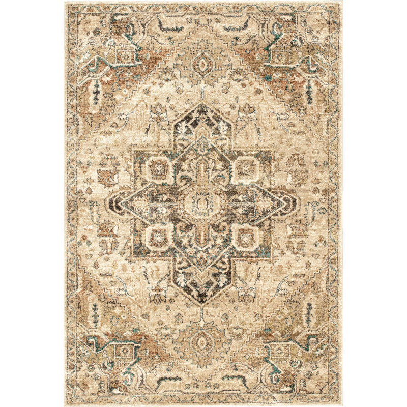 Oriental Indoor Rug, Rectangle 5' x 7'5"