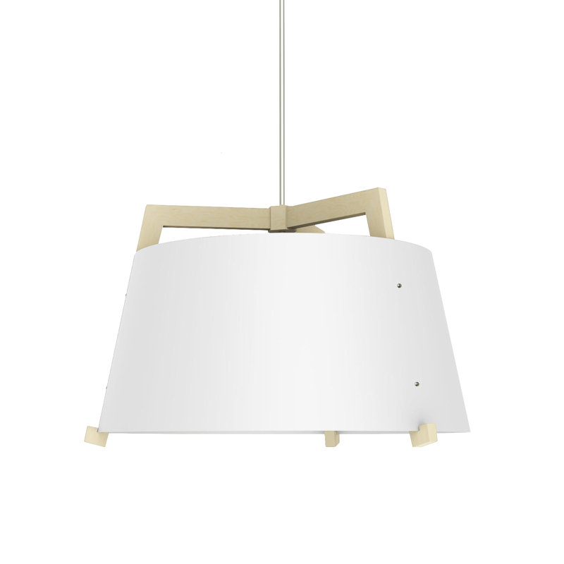 Ignis Pendant, 11.5" H x 17" W, Dark Stained Walnut/Matte Black, Incandescent no Diffuser - Rigid