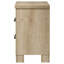 Table de chevet vieillie 2 tiroirs Sansome, combinant charme rustique et rangement pratique pour un décor de maison de campagne moderne