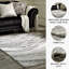 Tapis noir / gris tissé à la main Brandon-Lee-795824918