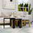 Luxury 4 In 1 Gold Coffee Table, 4-Piece Round Nesting Coffee Table Set Of 4, Gold Coffee Table For Living Room, Apartment, Office, Small Space-887026053