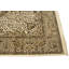 Tapis oriental crème / brun / kaki traditionnel Indo Kerman 6 pi 5 po x 9 pi 7 po