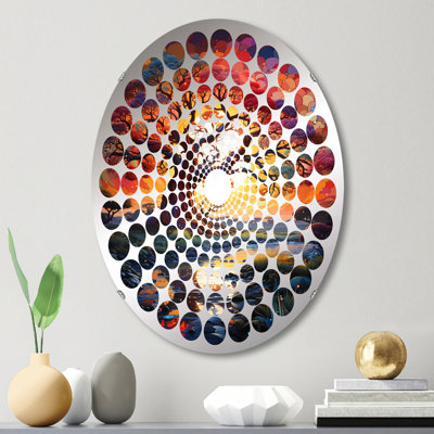 Miroir mural oval