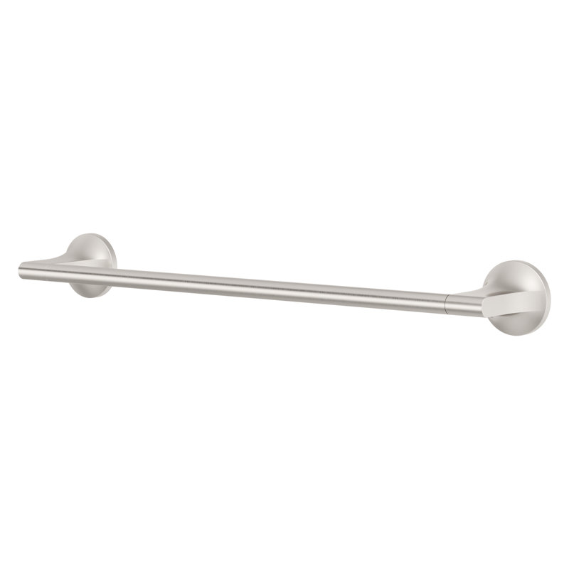 Barre à serviettes murale 24 po, Nickel brossé Spot Spot, 0.62" H x 18" L x 3.31" D 