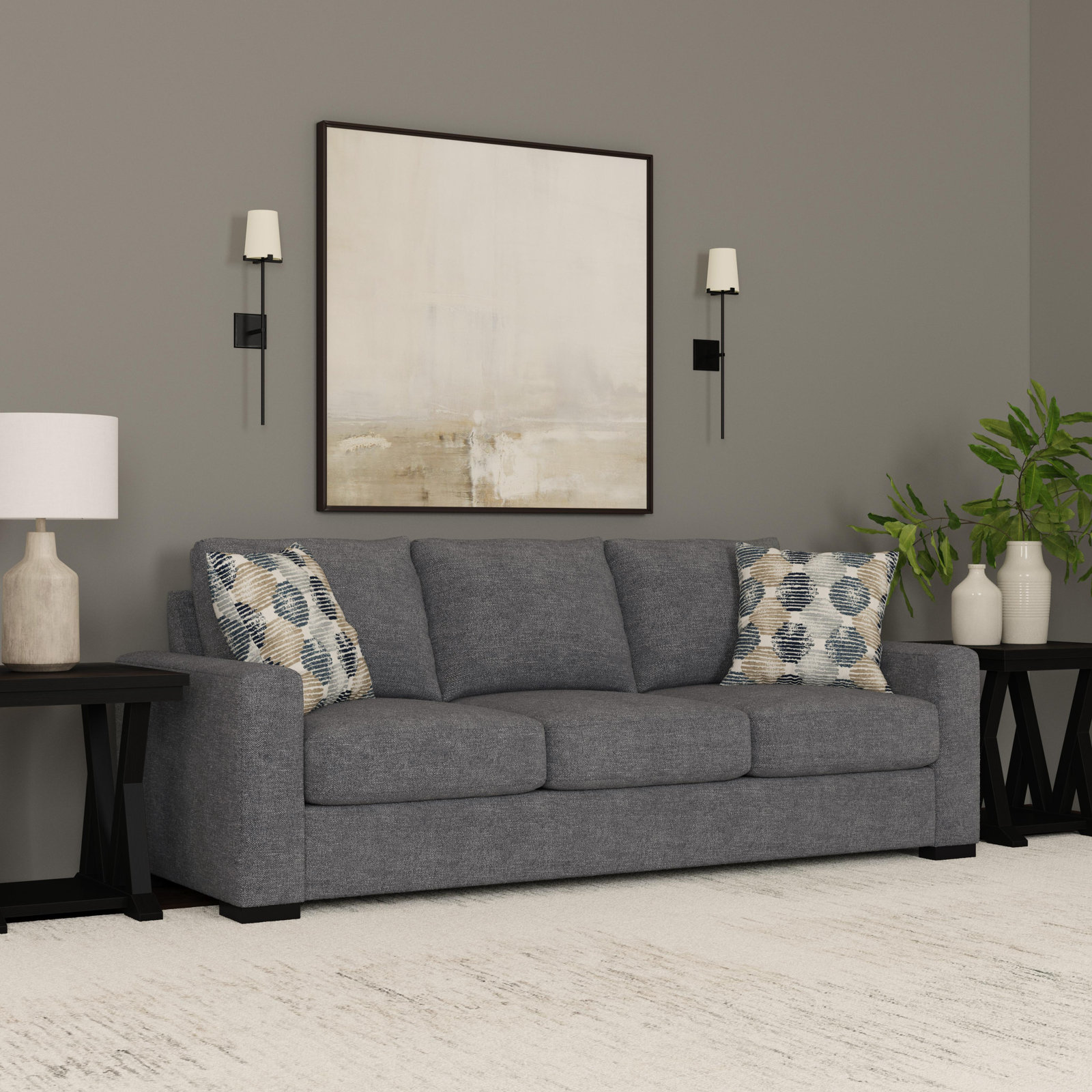 Oliver Sofa, Blue
