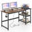 Deldrah Metal Base Computer Desk
