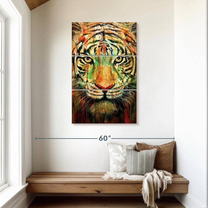 Tigre sans cour Brampt I, H 45 po x l 28 po