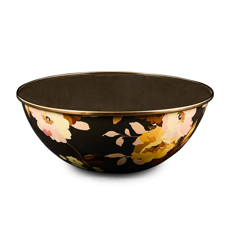 Wild Rose Brown Medium Everyday Bowl, Brown