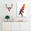 Crimson Shining Parrot by F. Levaillant - Wrapped Canvas-55370923