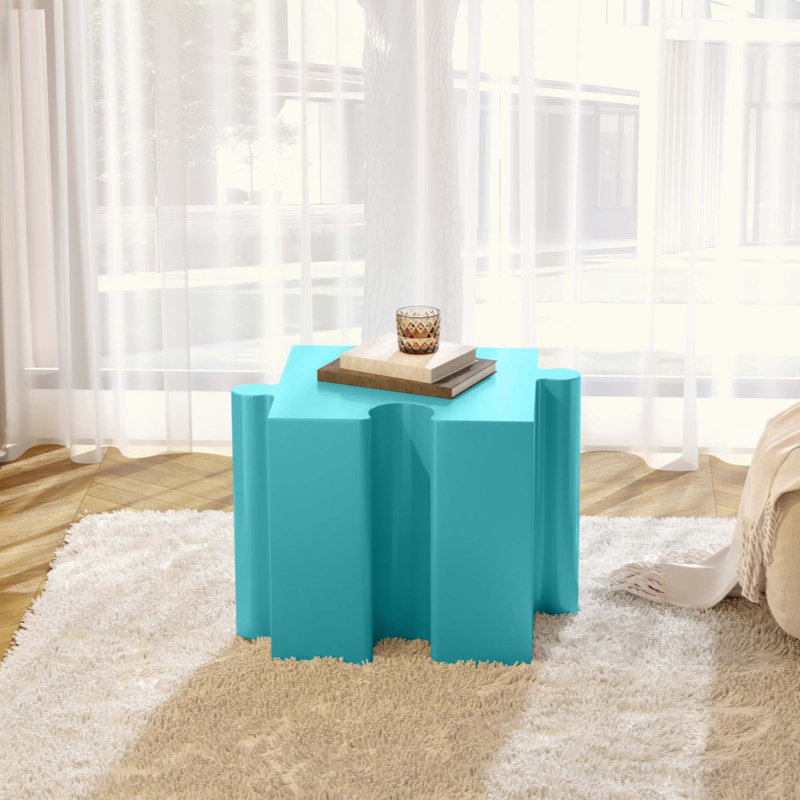 Ensemble de 3 tables de casse-têtes artistiques, tables d'appoint modulaires MGO avec emboîtement (2 convexes et 1 concave), capacité de 200 lb pour l'intérieur et l'extérieur