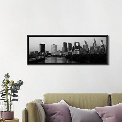 Ponoramic Schuylkill River, Philadelphia, Pennsylvania Photographic Print on Canvas