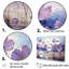 «Violet Flower Meadow Harmony III», art mural grand champ de fleurs-137663753-137663752