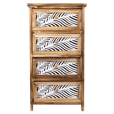 Brambach 40cm W Solid Wood Bedside Table