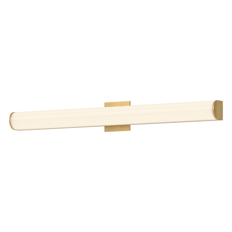Longitude LED Vanity Light, Brushed Gold, 4.5" H x 36" W x 2.88" D
