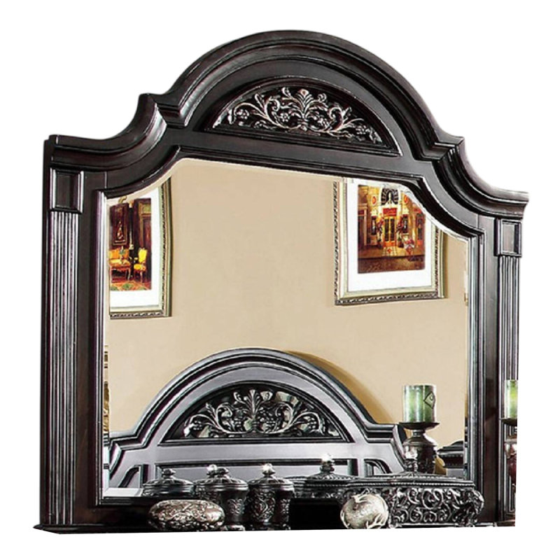 Miroir pour commode Recus, 49 po, Brun noyer foncé