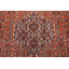 Tapis traditionnel orange en laine à médaillon 4 x 6