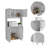 Bayshore 3-Shelf Pantry Cabinet White