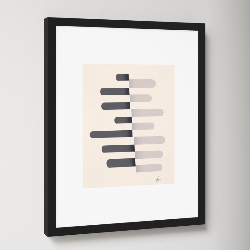 Flora 4 Print by Lee Lessem, 20" H x 16" W x 1.25" D, Black Framed