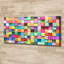 Colorful Squares - No Frame Print on Canvas