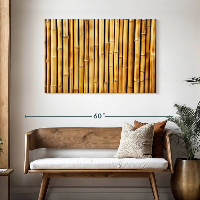 Brown Bamboo Fence, 30" H x 45" W