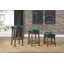 Ensemble de 2 tabourets pivotants ronds en similicuir avec siège pivotant à 360 degrés et garniture cloutée-993667803