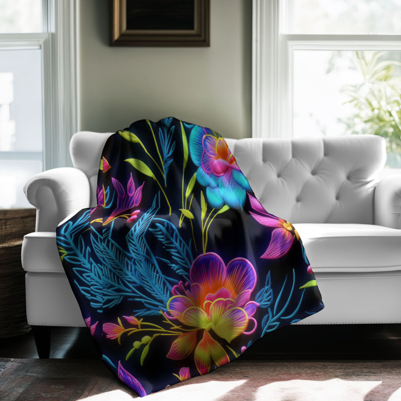 Illuminated Floral Designs - 1 jeté Sherp Premium, Lit simple